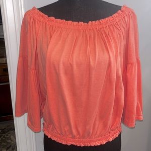 Chelsea violet off shoulder shirt